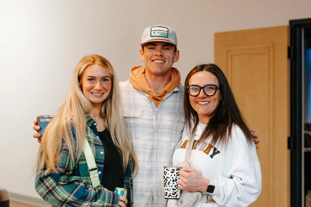 Smiling guests at Cornerstone Church
