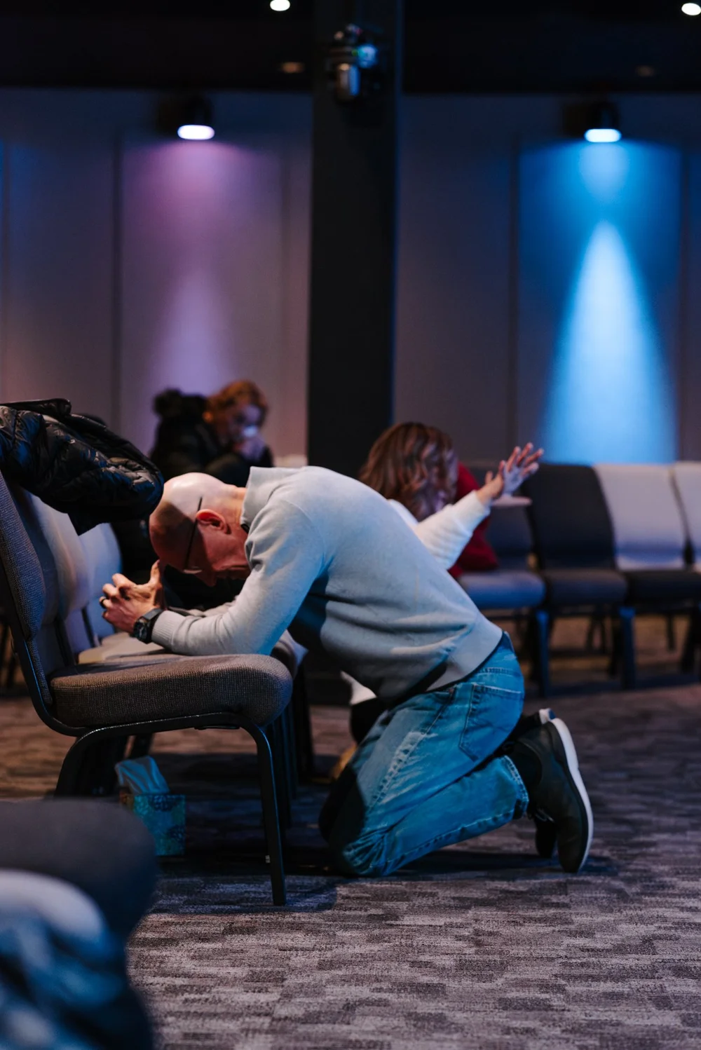 Friends studying Scripture together in a Cornerstone Connect Group