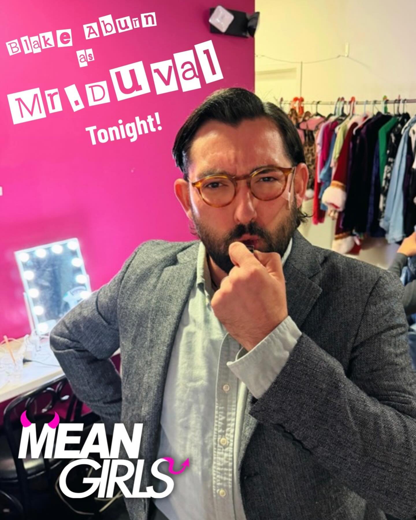 Rumor has it North Shore High just got a hot new teacher. We miss sweet Nick but are totally pumped to have Director Blake Aburn take the stage as Mr. Duval tonight at 7:30 p.m. Rentheatre.com