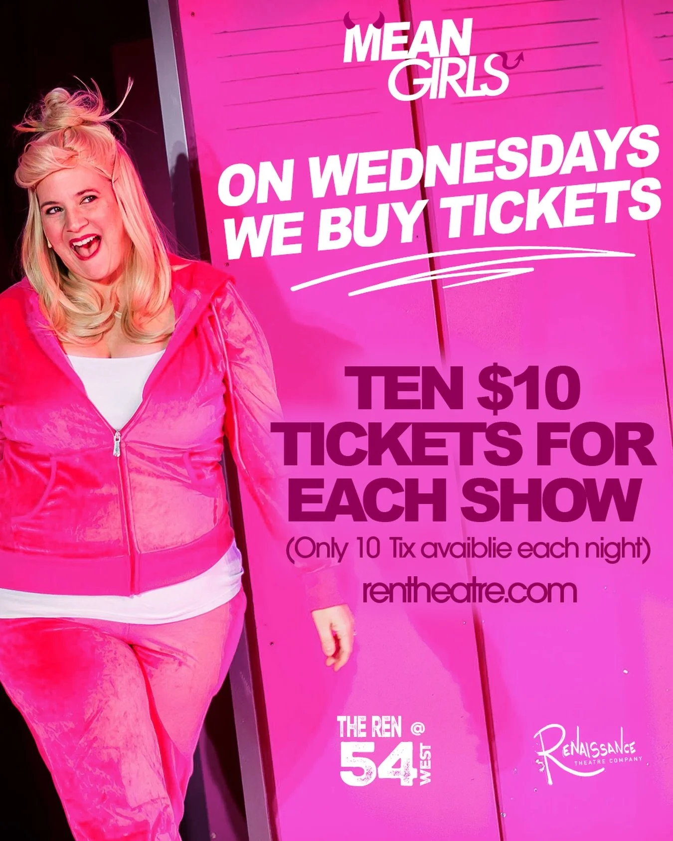 It&rsquo;s Wednesday, y&rsquo;all. Let&rsquo;s buy some tickets! We&rsquo;ve released *ten* $10 tickets to each of this weekend&rsquo;s shows. Get &lsquo;em while they last. Rentheatre.com