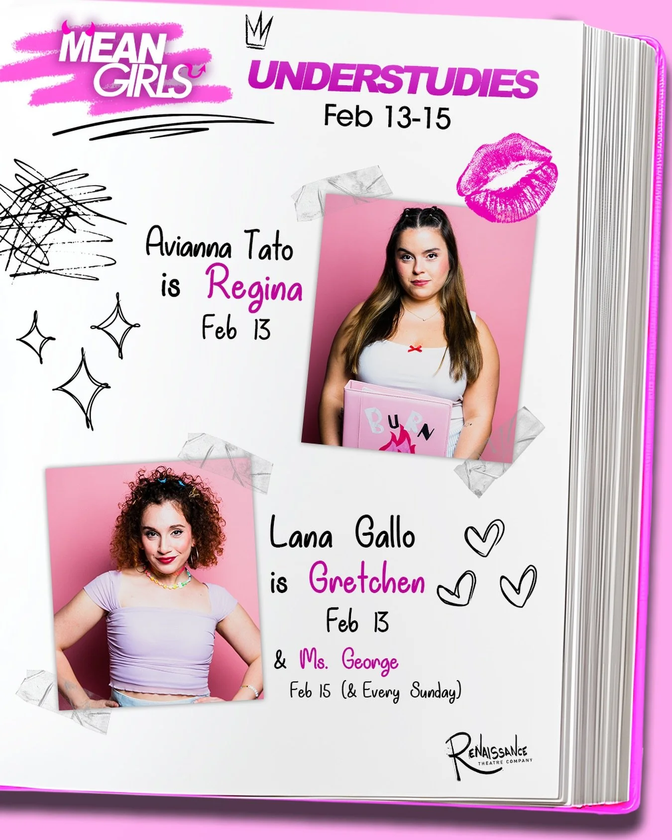 Friday&rsquo;s forecast is looking shiny, fake, and hard. Avianna Tato debuts as Ice Queen, Regina. Her apostle Gretchen will be performed for the first time by Lana Gallo the *very* same night. Put on your pink and get tickets at rentheatre.com