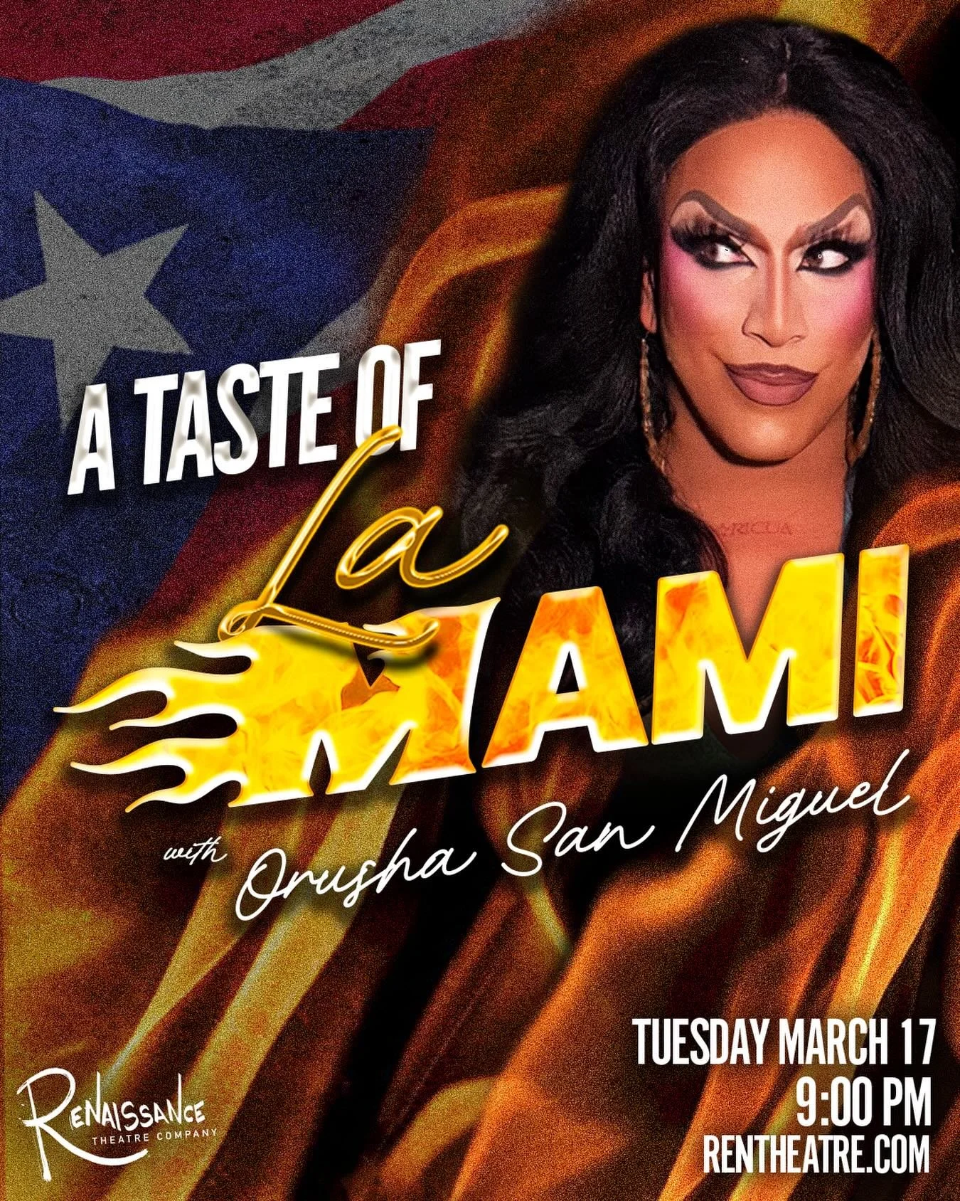 If you&rsquo;ve ever seen an Orusha San Miguel production number, then you know this show is about to be on a whole other level. &ldquo;A Taste of La Mami&rdquo; is sure to leave you gooped and gagged! One night only, Tuesday 3/17. Doors @ 8 PM. At t