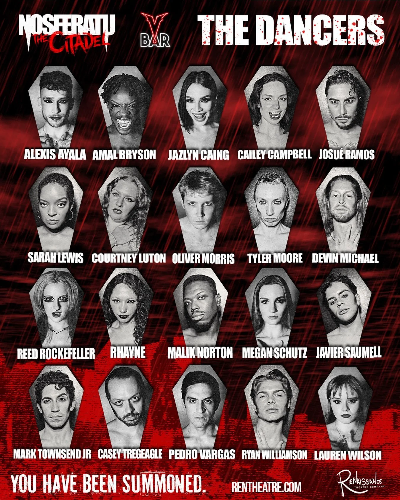 Welcome to the Coven, dancers. Experience Nosferatu: the Citadel beginning August 28th. Tickets at rentheatre.com