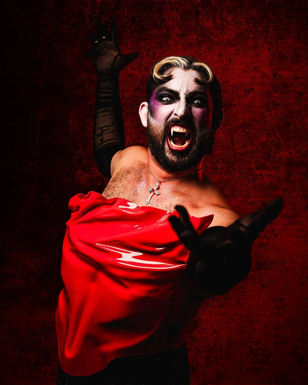 Heeeeee&rsquo;sssss baaaaaaaccccckk. @blakegayburn opens the doors of VBar tonight at The Awakening. Fledgling Vampire attendance REQUIRED. See you tonight, dearies. 

Thank you @heymistr for sponsoring The Awakening

🤯📸: @chejoserivera 
Insane edi