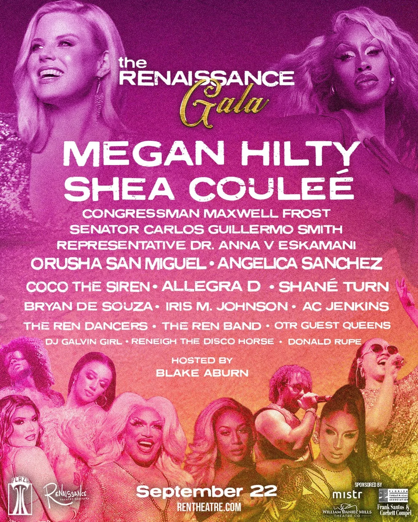 The Renaissance Gala. September 22nd. Tickets on sale now. Rentheatre.com