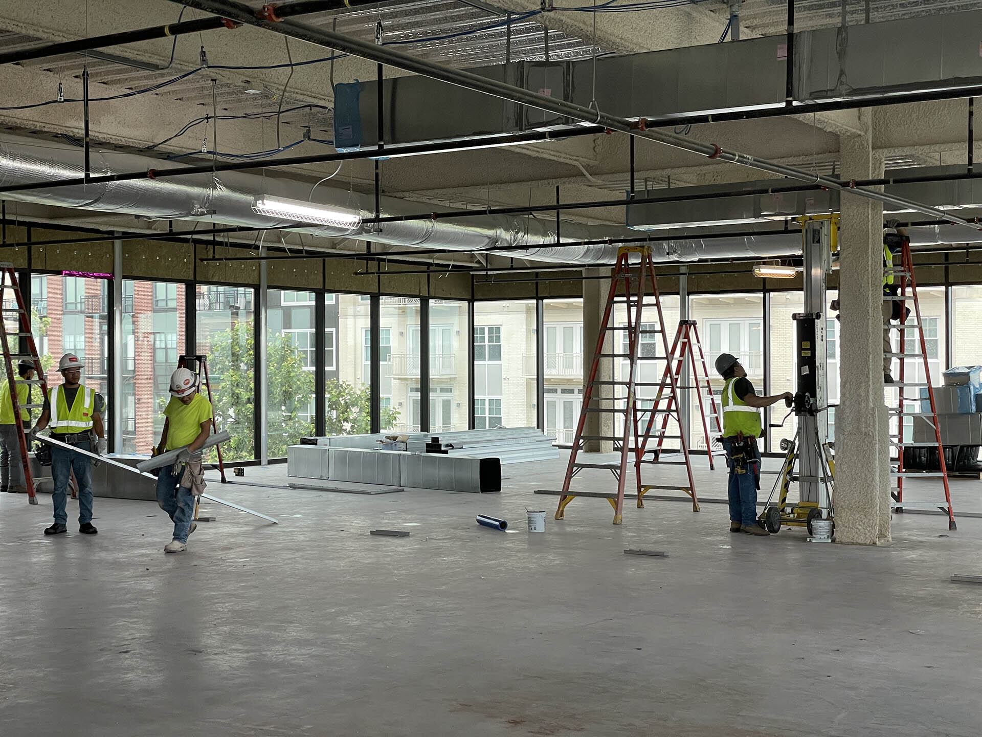 HVAC installation begins - 6/23/21