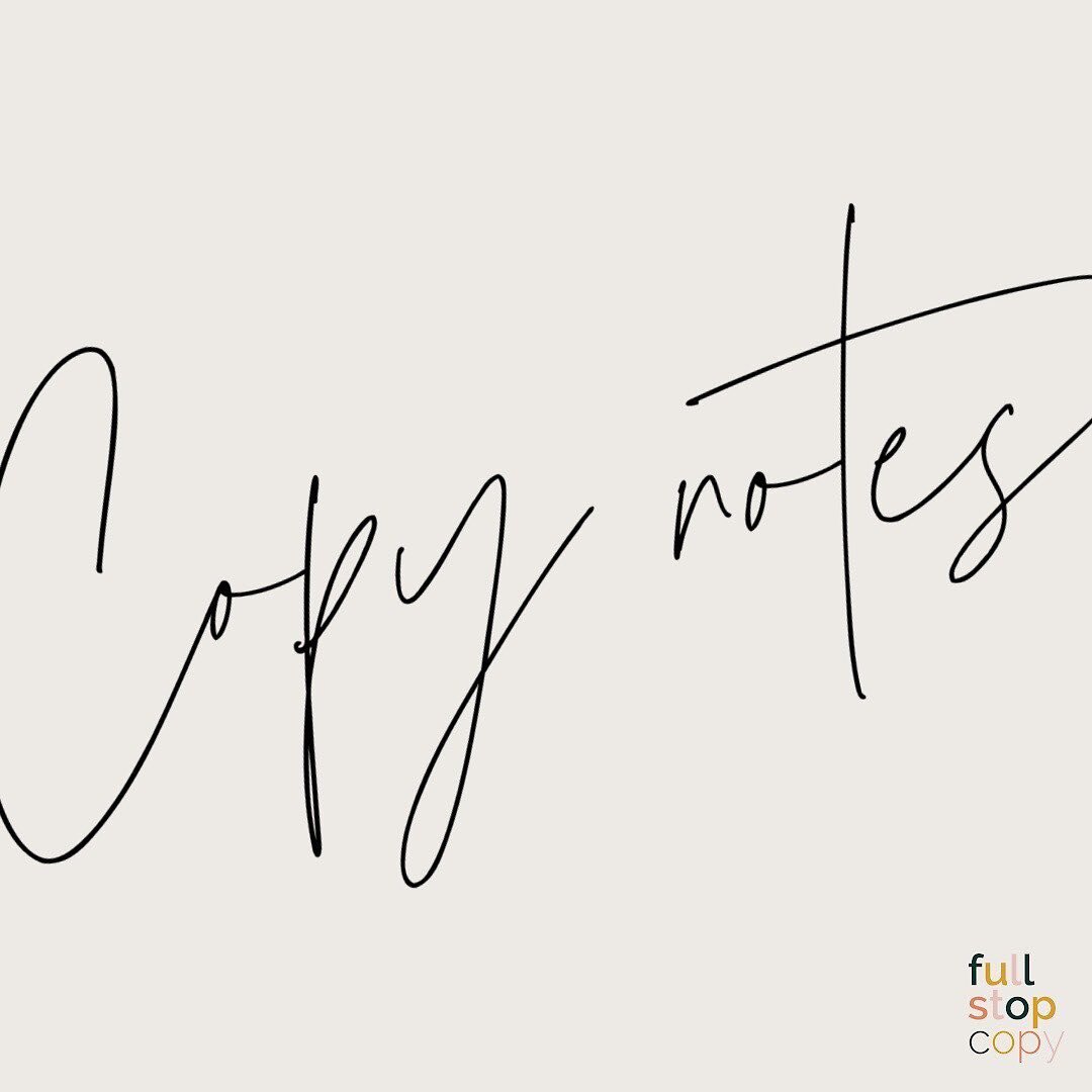 #CopyNotes No. 6 dropped today. This one is for those who find themselves in a lull&mdash;creative, career, or otherwise. Whatever and wherever it may be, I&rsquo;m right there with you. 

Subscribe at #linkinbio for my plan of attack, plus a three-f