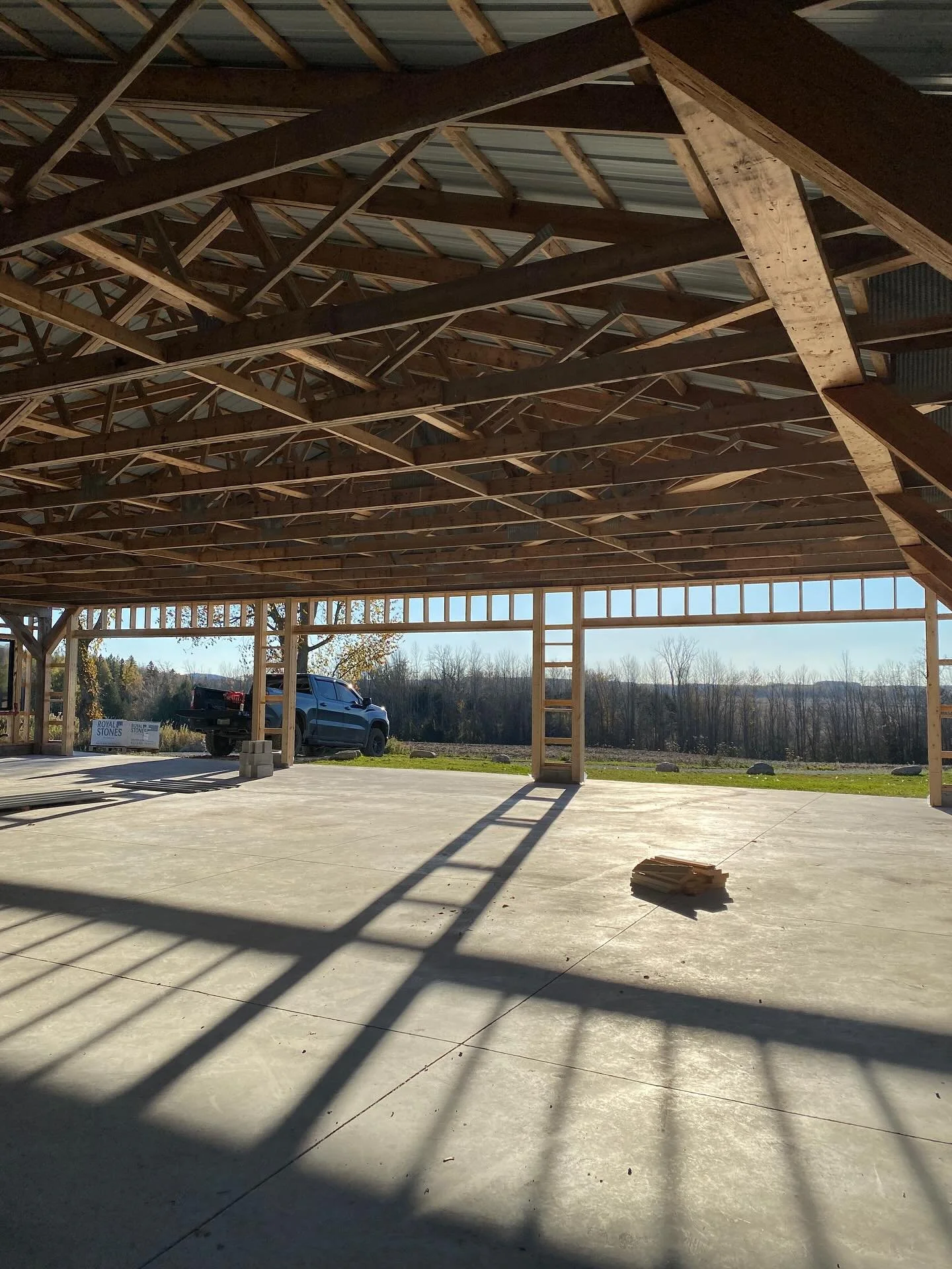 big openings for that sunset view 

can you guess what&rsquo;s going on the west wall? 👀