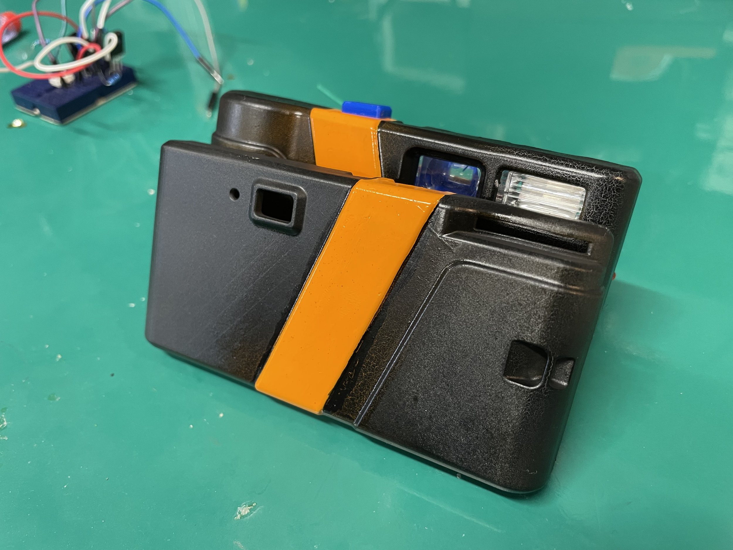 Proof of concept electronics and resin 3D printed enclosure for digital camera project