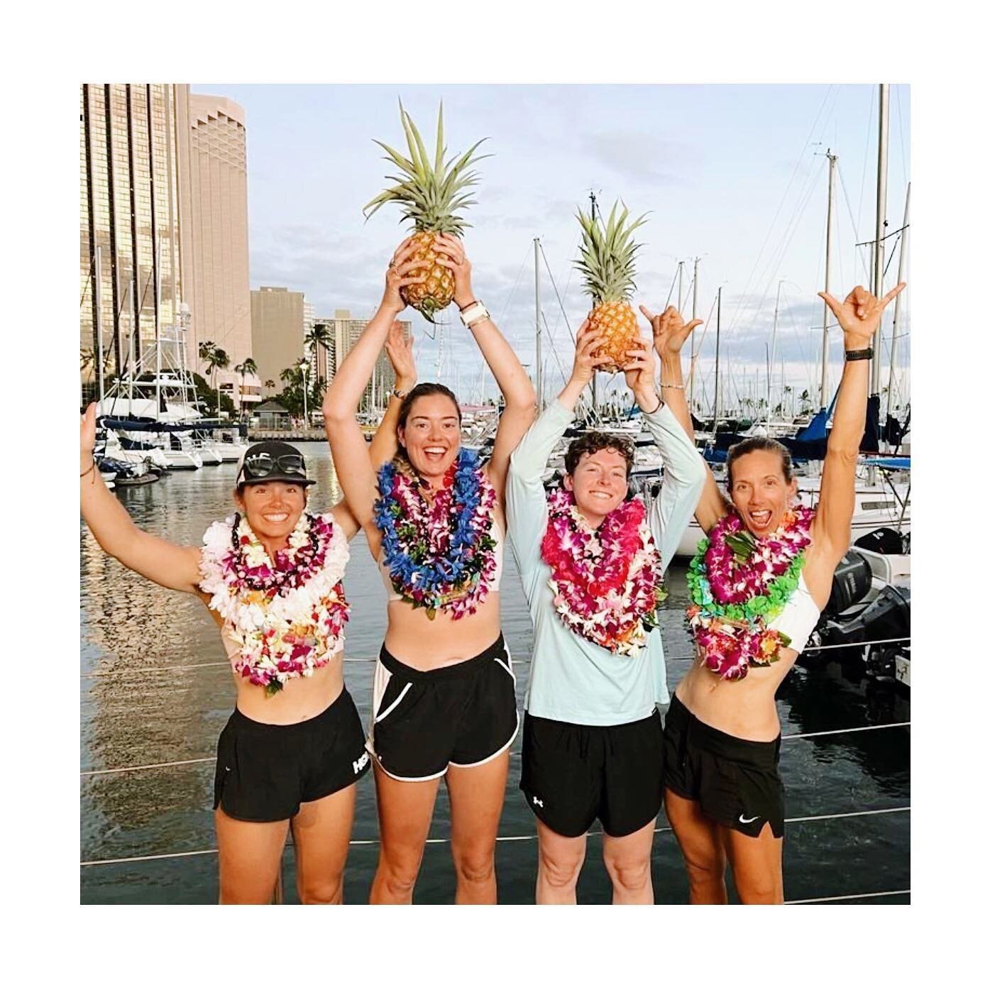 🍍 What an inspiration 🍍

@lat35racing all womens rowing team has set a world record at 34 days to row from California to Hawaii ⚡️

Our coach @duncroy1 has coached the ladies thru it all and we are floored by their efforts and teamwork! 

@vogue ev