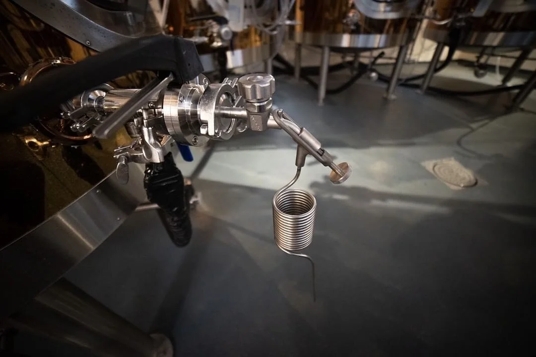 A zwickel with a pigtail attached