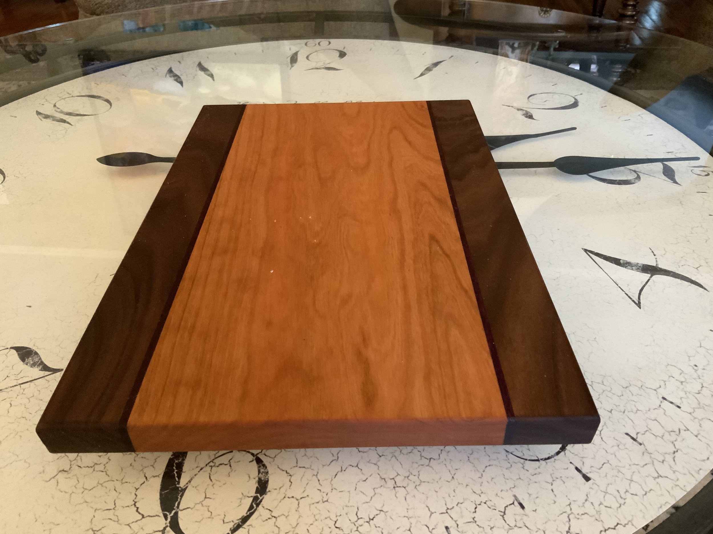 A Gift of Wood Wooden Cutting Boards - Moonscape Design | Black Walnut and Oak | Wisconsin Made