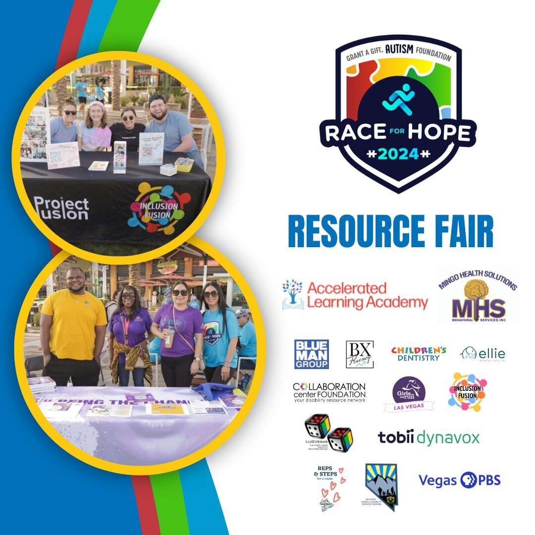 WOW do we have an incredible line up of vendors coming to our #RaceforHope Resource Fair on Sat, 4/13 at Town Square! More are sure to be added, but thank you to the following Las Vegas area organizations for your support this #AutismAcceptanceMonth:
