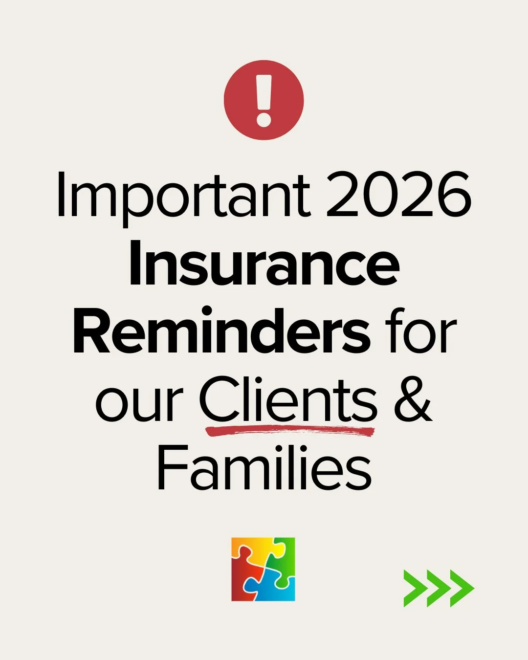 📌 Friendly reminder for our current clients &amp; families:⁠
To keep your Ackerman Center services running smoothly, insurance referrals must be renewed each year. Parents and guardians are responsible for submitting an updated referral from their c