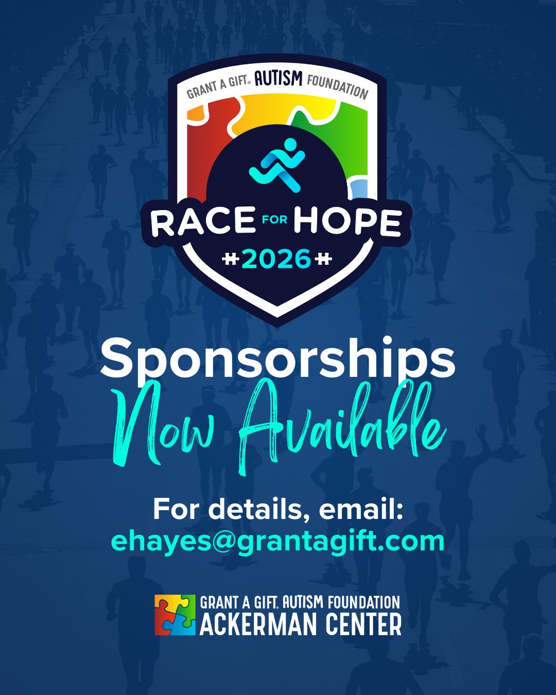 🌟 Sponsorships are OPEN for the 17th Annual Race for Hope benefitting the Ackerman Center! 🌟⁠
⁠
Las Vegas organizations and businesses, this is your chance to make an impact! Join us this #AutismAwarenessandAcceptanceMonth on April 18th at Lee's Fa