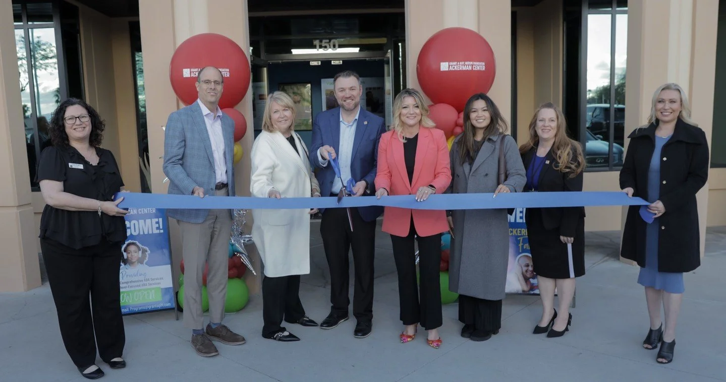 Yesterday was a milestone moment for Grant a Gift Autism Foundation &ndash; Ackerman Center as we officially opened the doors to our new Henderson location with a ribbon cutting celebration ✂️💙⁠
⁠
Surrounded by community leaders, partners, board mem