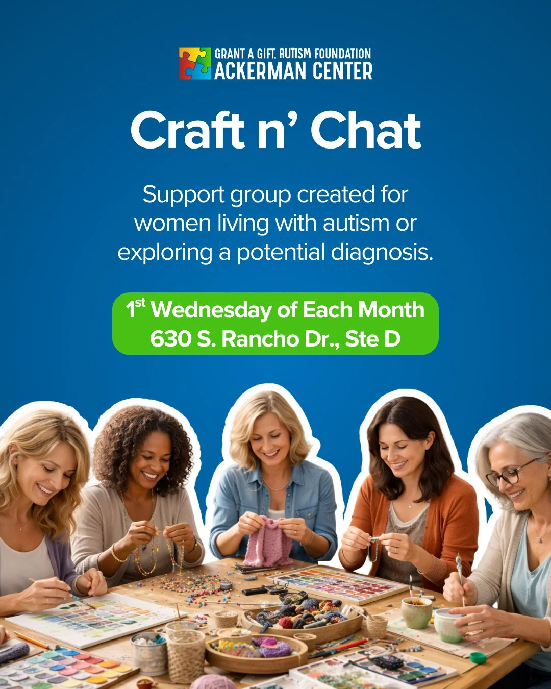 Craft n&rsquo; Chat offers something a little different. 💬✨No pressure. No being put on the spot. Just a calm, creative space where conversation can unfold naturally.⁠
⁠
Through simple hands-on activities, participants can ease nerves, express thems