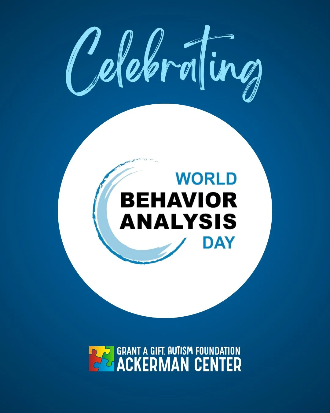 Today, we&rsquo;re celebrating World Behavior Analysis Day and the incredible people who bring this work to life every single day. 💙⁠
At the Ackerman Center, we are so grateful for our dedicated team of BCBAs and RBTs who use Applied Behavior Analys