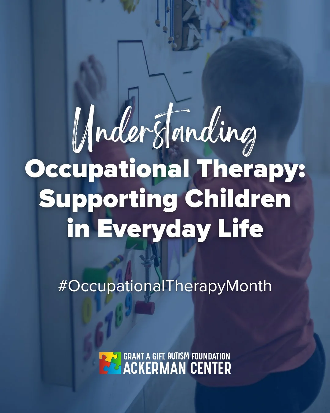 April is Occupational Therapy Month, and as it comes to a close, we&rsquo;re recognizing the incredible impact Occupational Therapy has on helping children living with #autism and other neurodevelopmental conditions build independence, confidence, an
