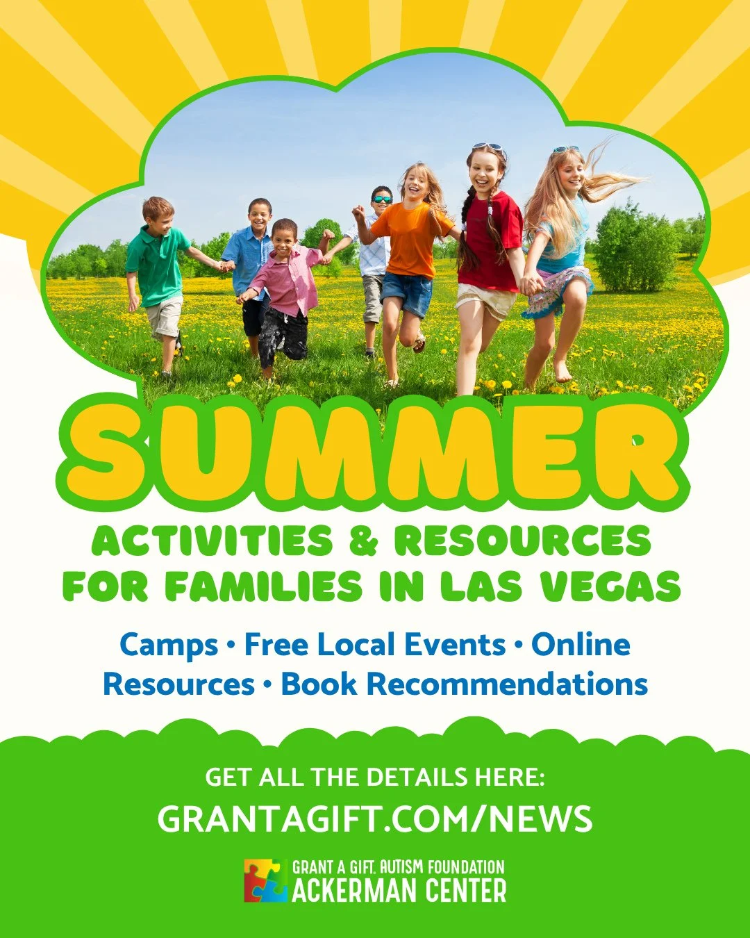Summer is almost here, and we know many families are already looking for ways to keep kids engaged, active, learning, and having fun. ☀️⁠
⁠
To help make planning a little easier, we put together a community resource guide filled with Las Vegas Valley