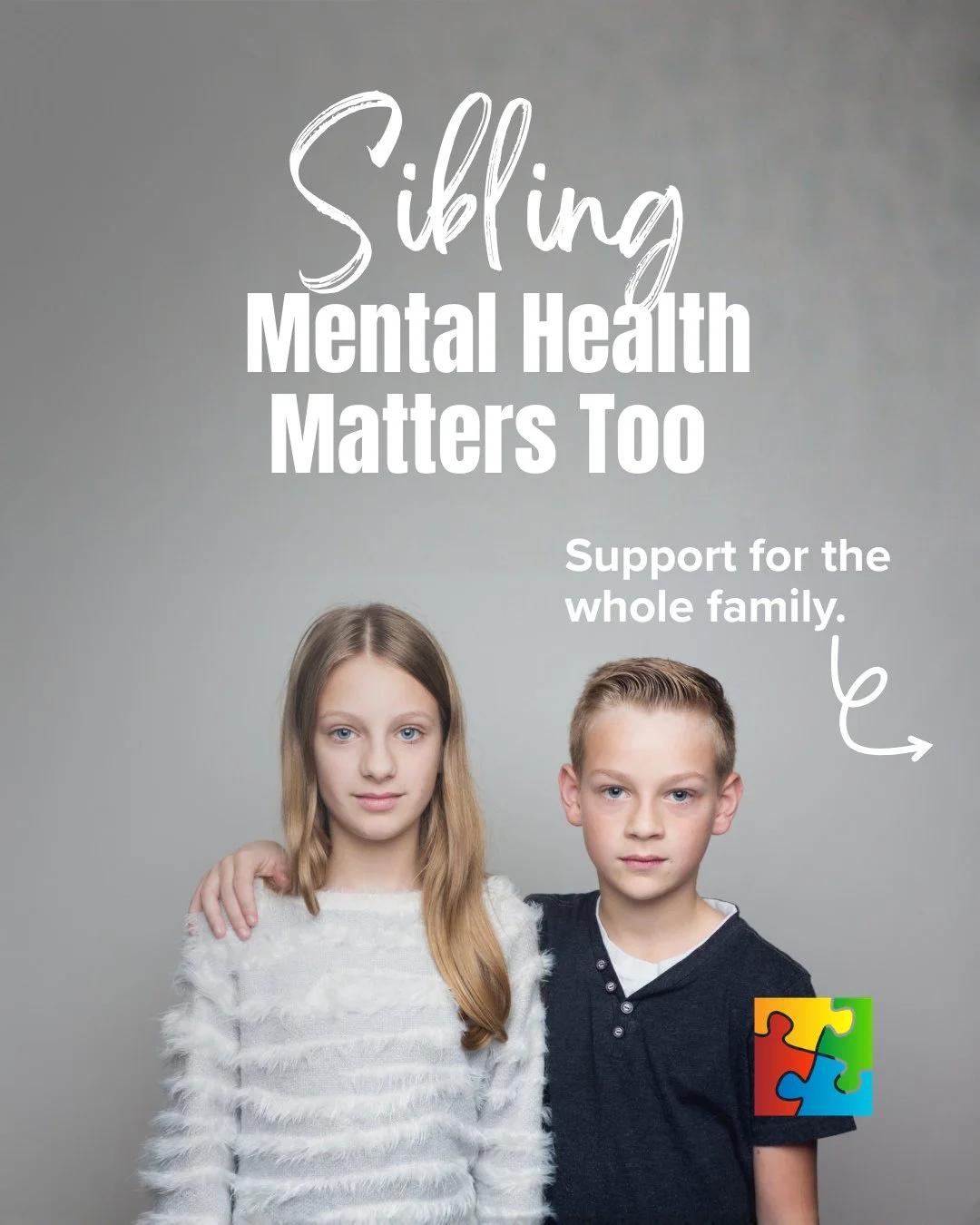 Siblings are navigating their own experiences too. 💙 Brothers and sisters of neurodivergent individuals often carry big emotions quietly while trying to be &ldquo;the easy one&rdquo; in the family. Their #mentalhealth matters, and they deserve suppo