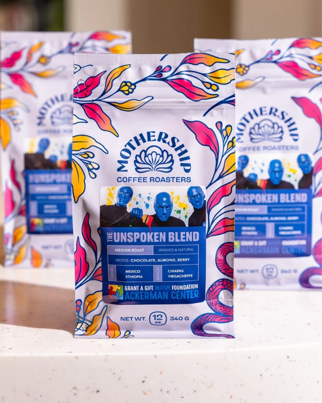 Enjoy a cup of coffee with a bigger purpose!☕💙 We&rsquo;re proud to partner with @mothershipcoffee and @bluemangroup on The Unspoken Blend, a special collaboration supporting the autism community right here in Southern Nevada.⁠
⁠
Every bag purchased