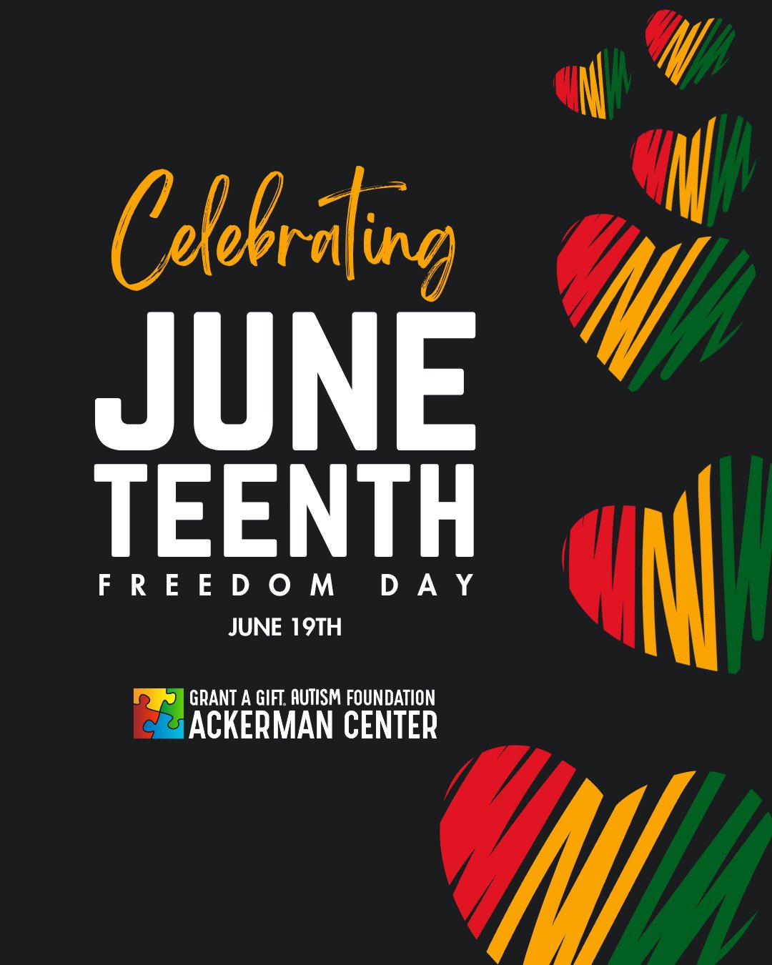 Today, we recognize and celebrate #Juneteenth, a day honoring freedom, resilience, and the ongoing journey toward equity and inclusion.⁠
⁠
Every individual and family deserves to feel seen, supported, and valued. We are proud to stand alongside our c