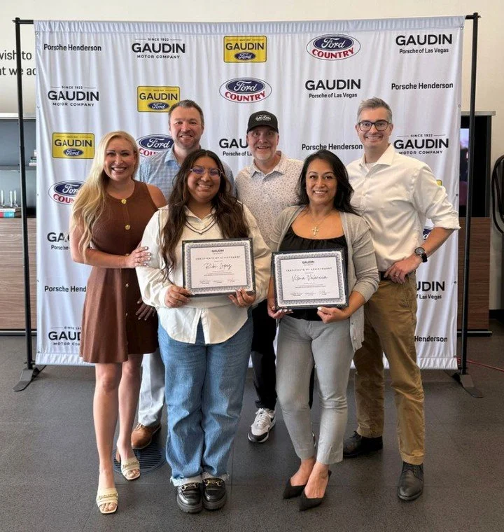 Congratulations to our teammates, Bibi, Marketing Events Coordinator, and Vilma, Accounting Manager, on graduating from the @gaudinmotorlv Academy's Elevate Leadership Program.⁠
⁠
Over the past 10 months, they have participated in a one-of-a-kind lea