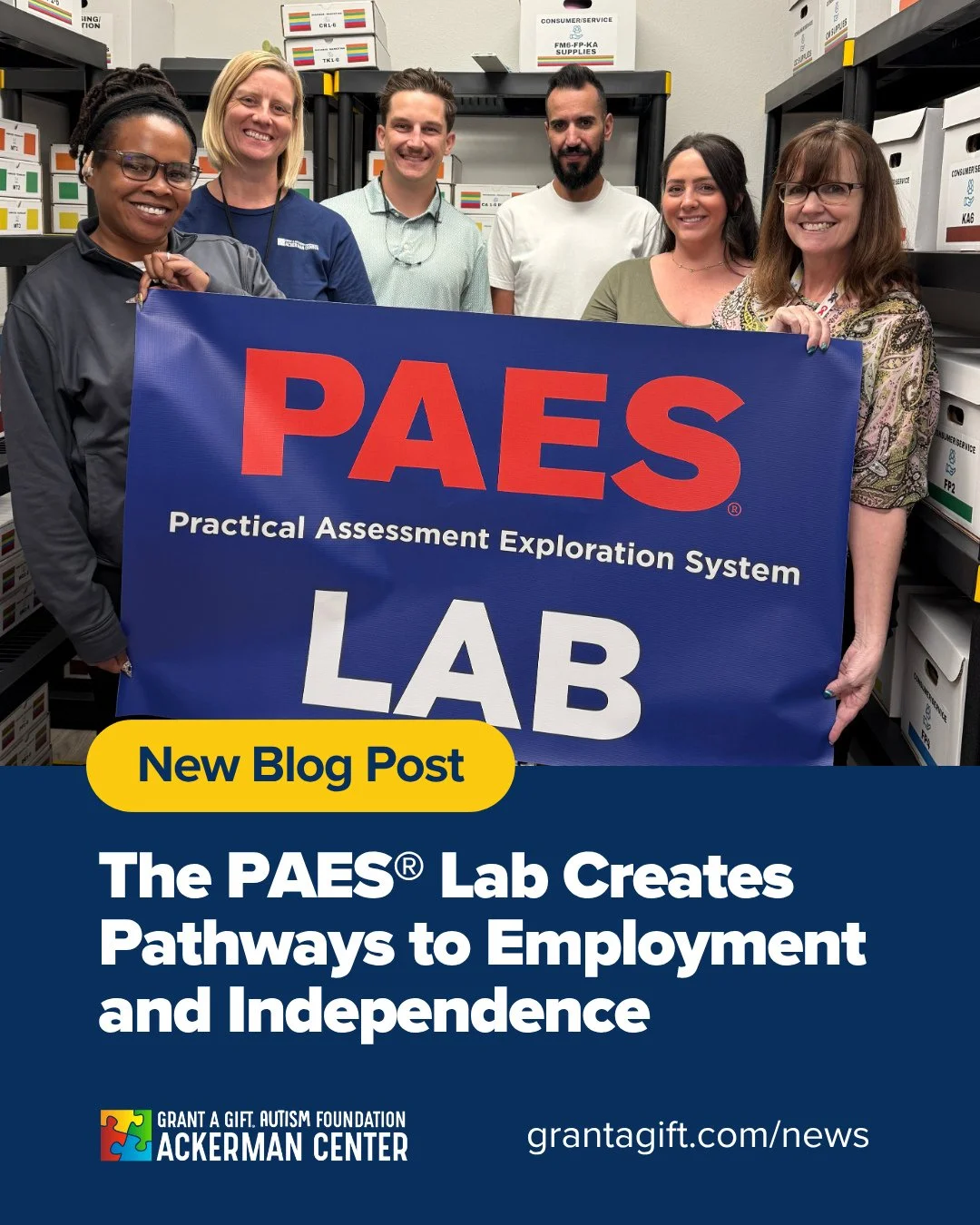 What does preparing for the future look like? Sometimes, it starts by learning what you&rsquo;re good at.⁠
⁠
We&rsquo;re excited to expand vocational programming at the Ackerman Center with our new PAES&reg; Lab, made possible through a grant from @M