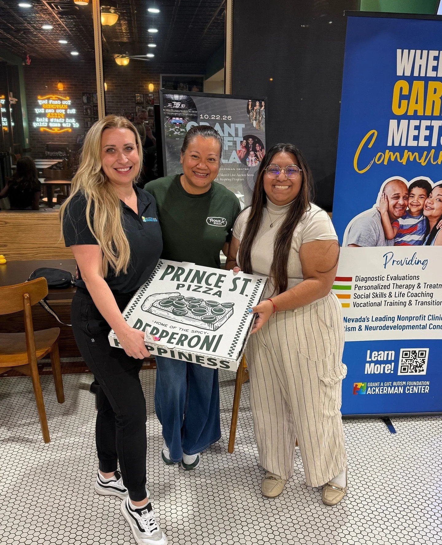 Pizza tastes even better when it supports a great cause! 🍕💙⁠
⁠
A huge thank you to @princestreetpizza on Serene for hosting a fundraiser benefiting Grant a Gift Autism Foundation &ndash; Ackerman Center a couple of weeks ago, and to everyone who st