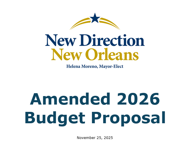 Mayor-Elect Moreno presents her 2026 Budget Proposal