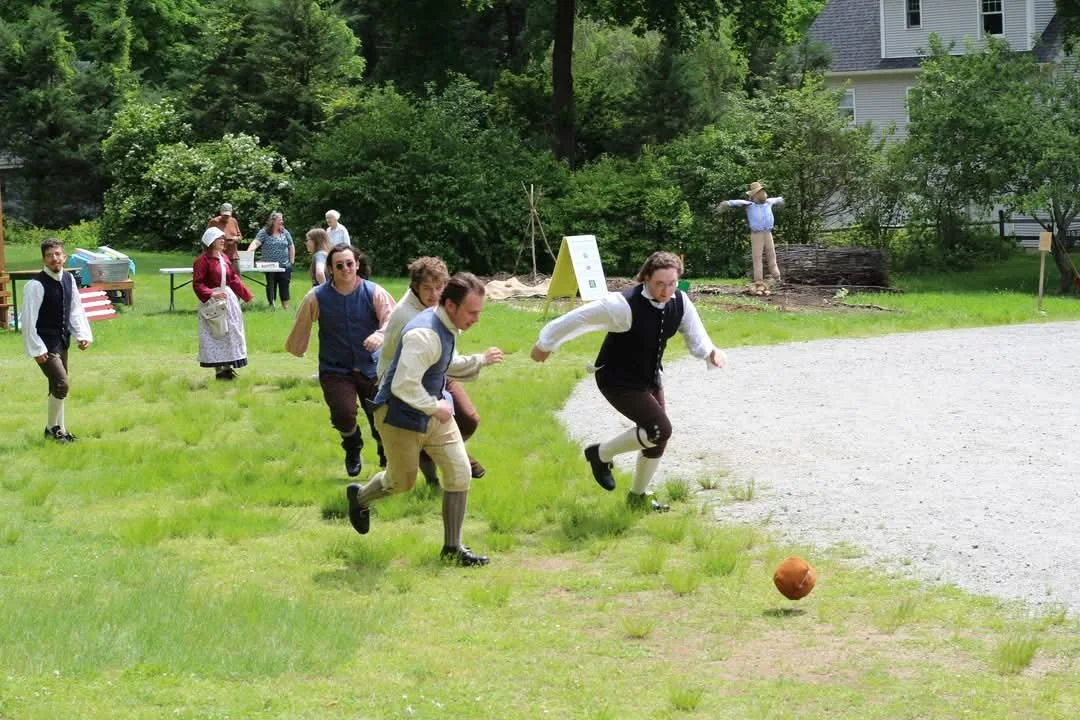 18th Century soccer. Welles-Shipman-Ward House 2025