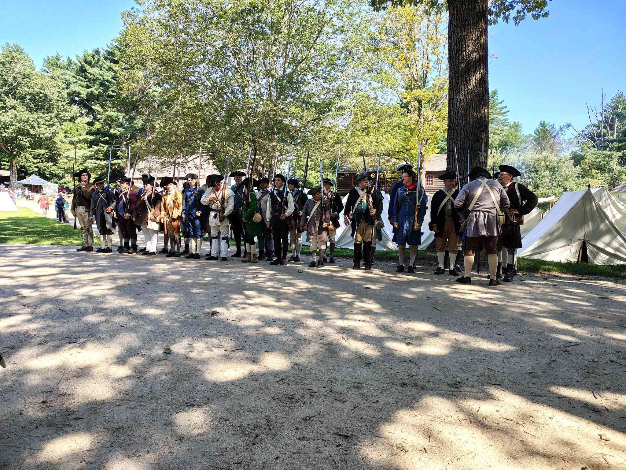 Lebanon Militia with the Stow Minutemen and the 25th Continentals at Redcoats and Rebels 2025