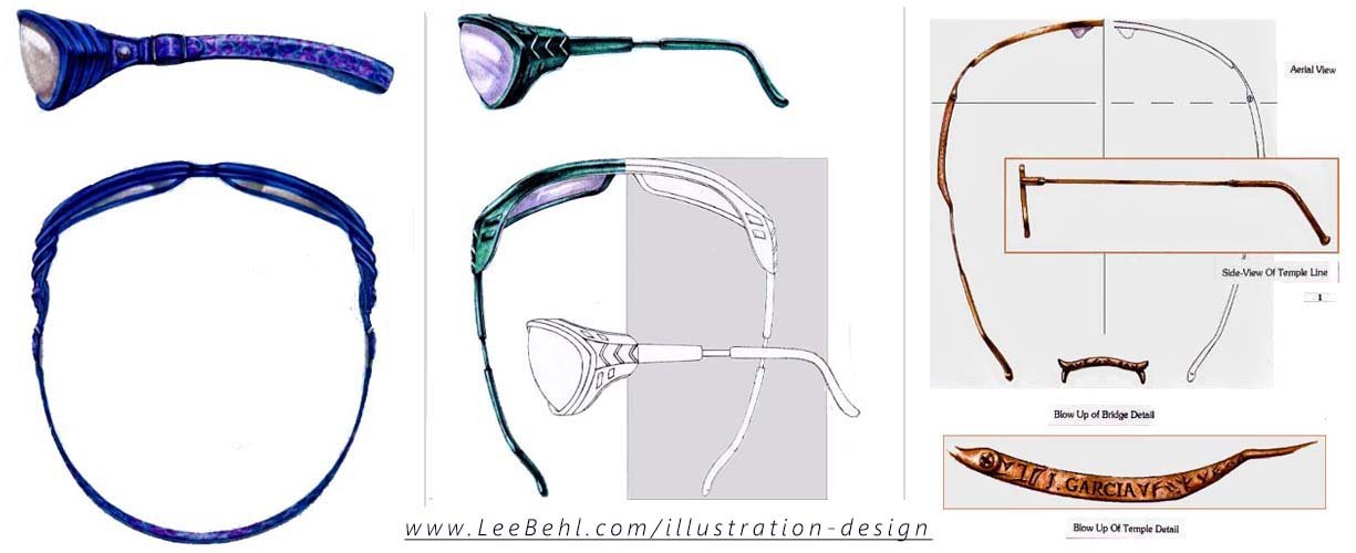 Eyewear Line Designs for Madison International, Christian Dior, Sarah Coventry, and Polaroid