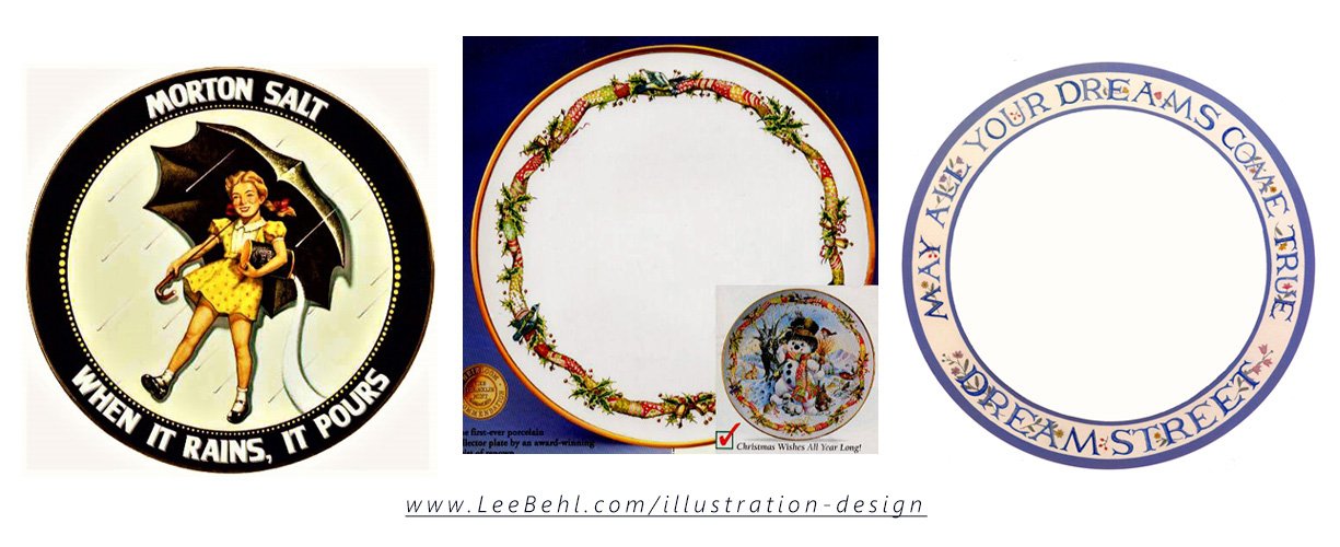 Product Design & Illustration: Bas-Relief Plate Product Concept Art - Border Art Design
