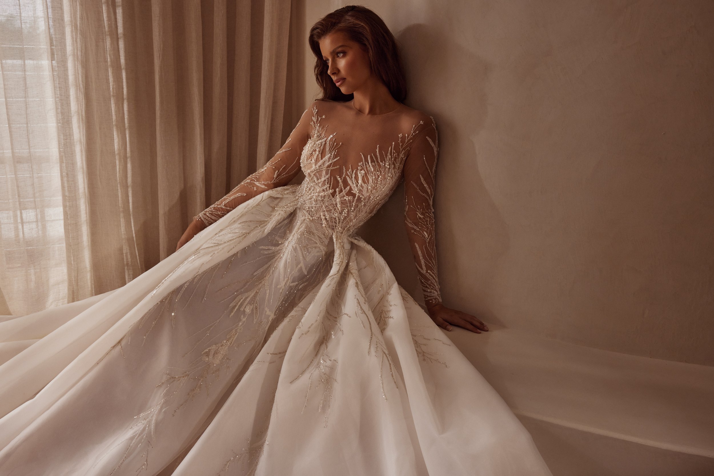 Short-lace wedding dresses - Plus size bridal - Leah S Designs
