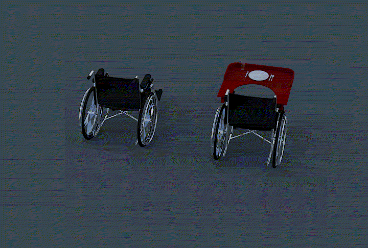 wheelchair table prototype animation