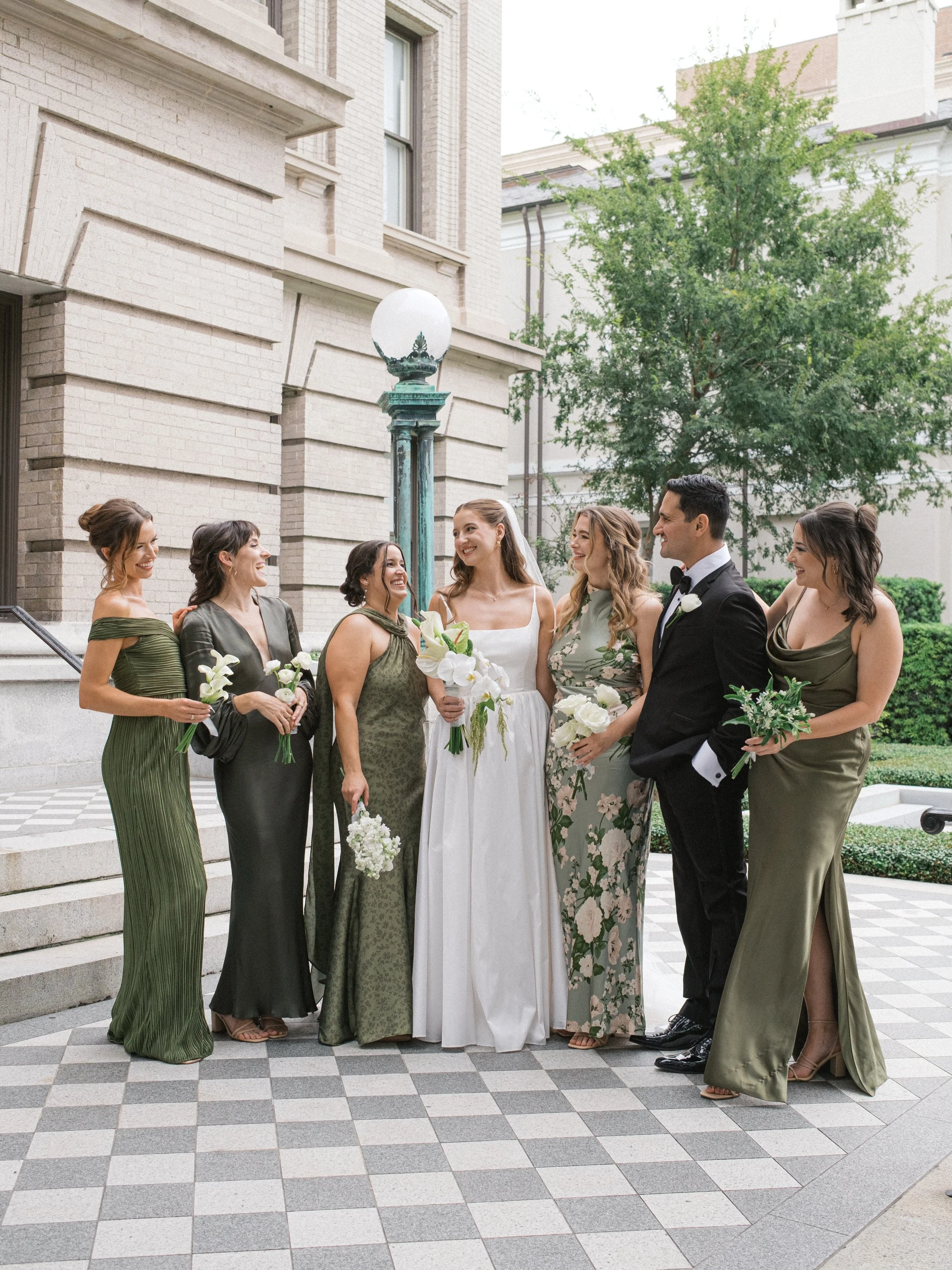 These two celebrated their first anniversary yesterday! Hard to believe it&rsquo;s already been one full year since this beautiful day. 🤍
.
.
.

Planning &amp; Design: @grove.designs.co
Photography: @thesmithbrian
Venue: @gibbesmuseumevents
Hair &am