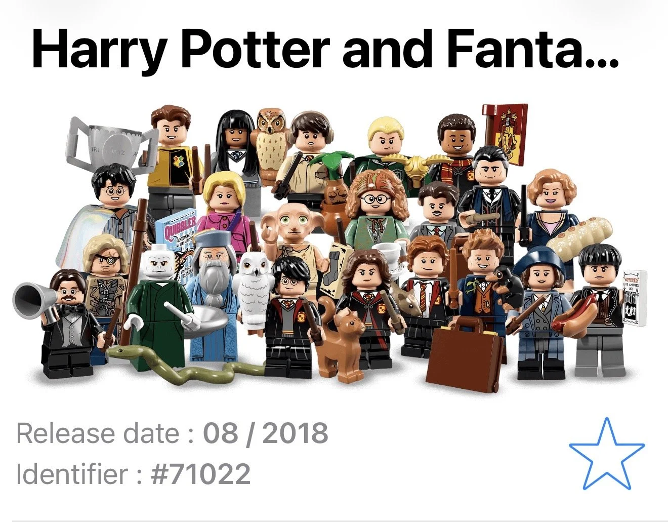 LEGO Harry Potter and Fantastic Beasts Series