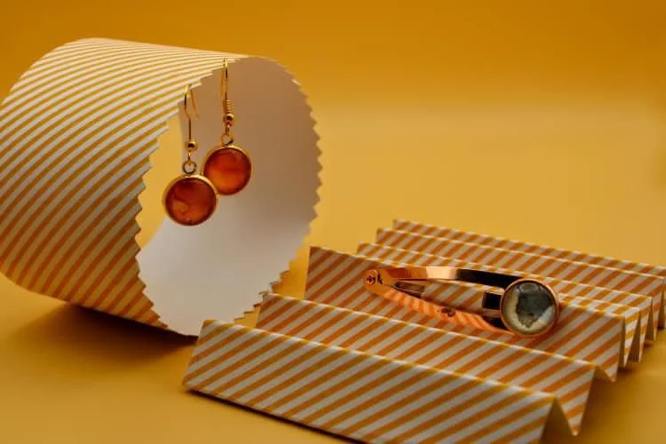 earring and hairclip display