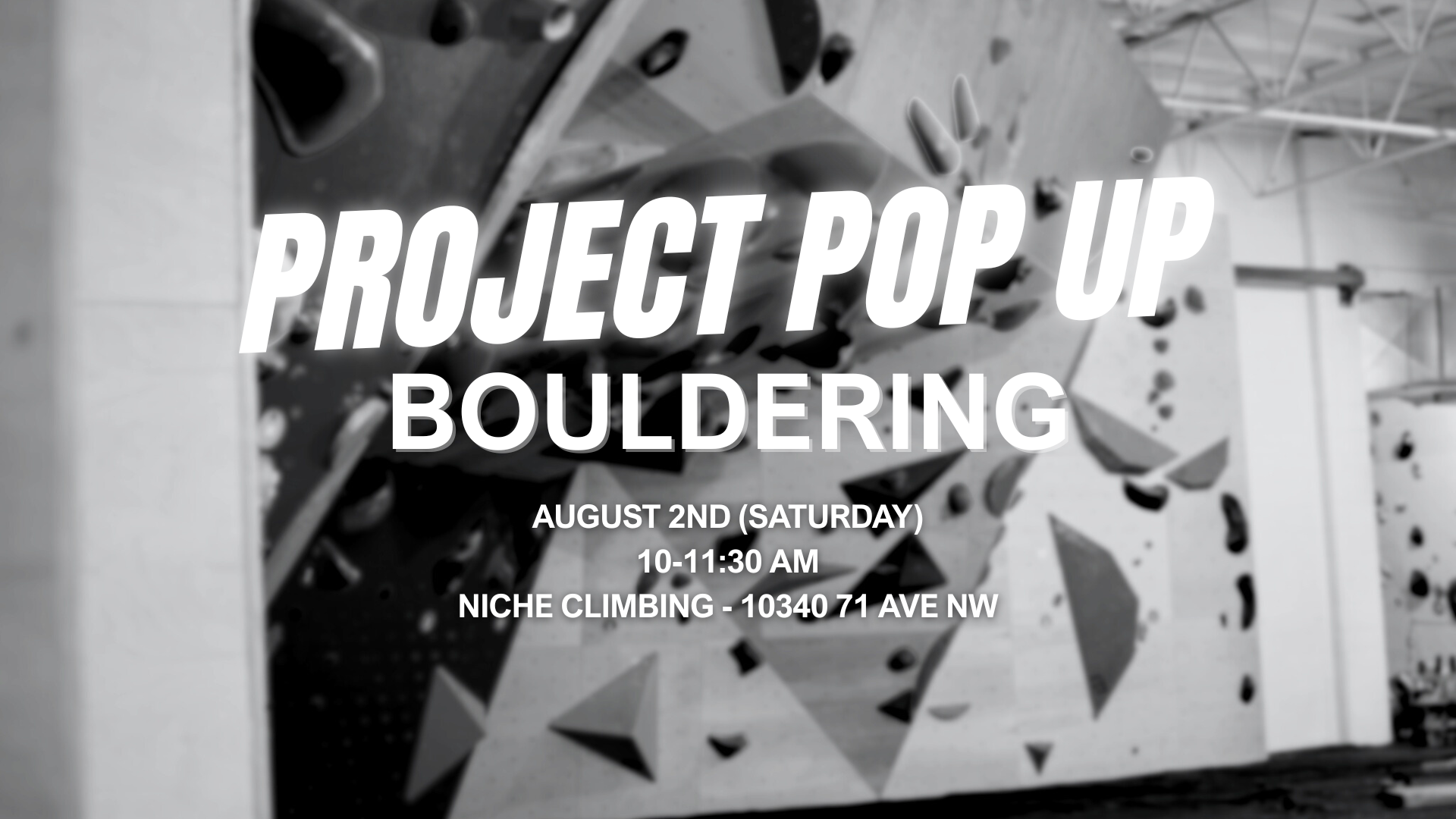 Project Pop-Up: BOULDERING 🧗🏾♂️