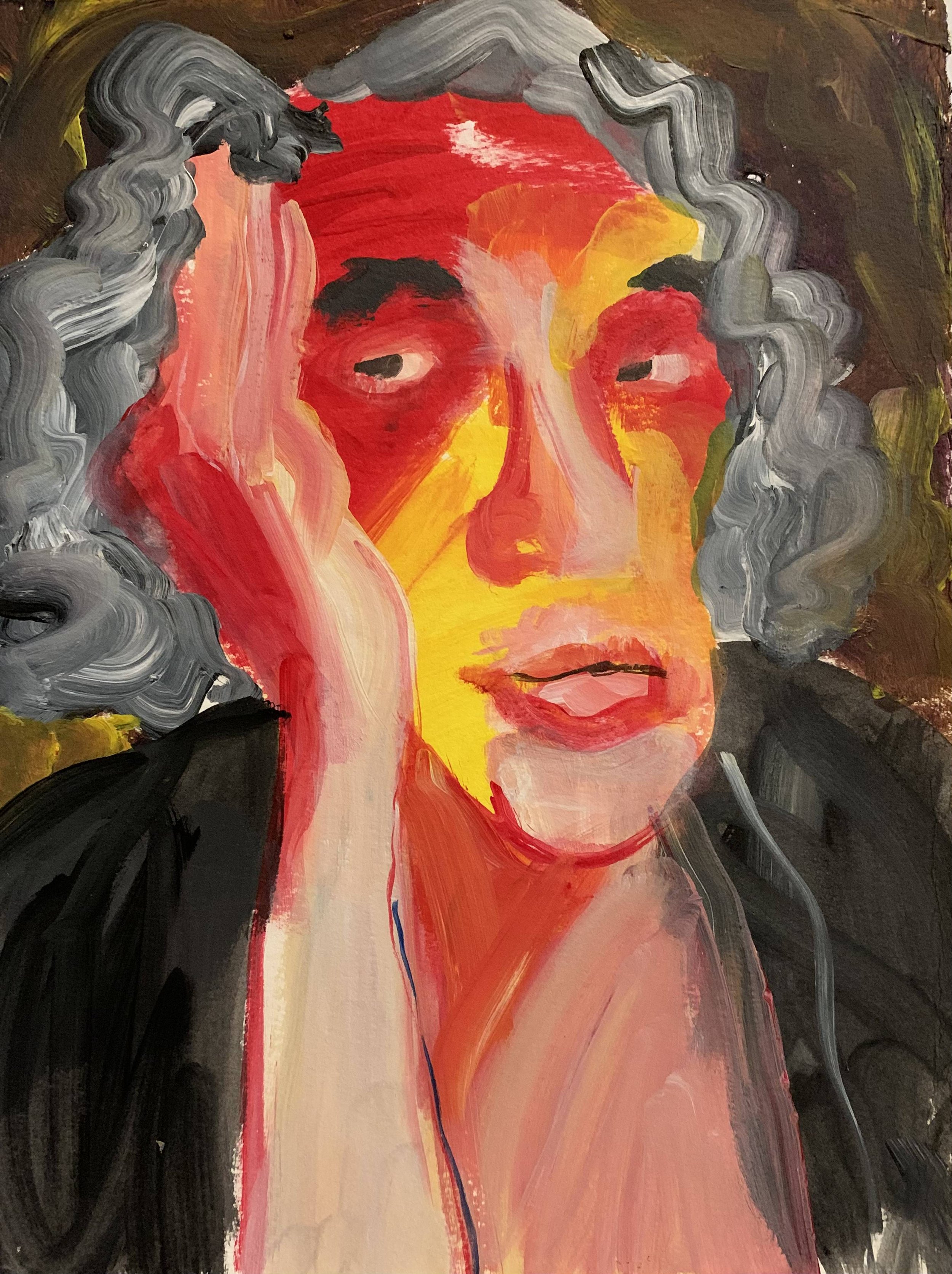 Self Portrait . Red/Yellow