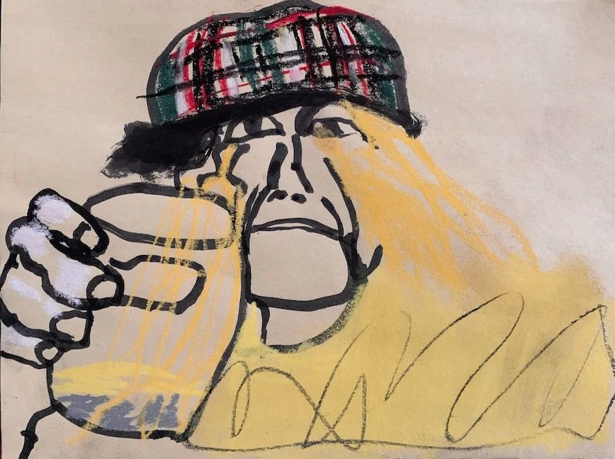  Ink, Pastel  9 × 12”  2026 