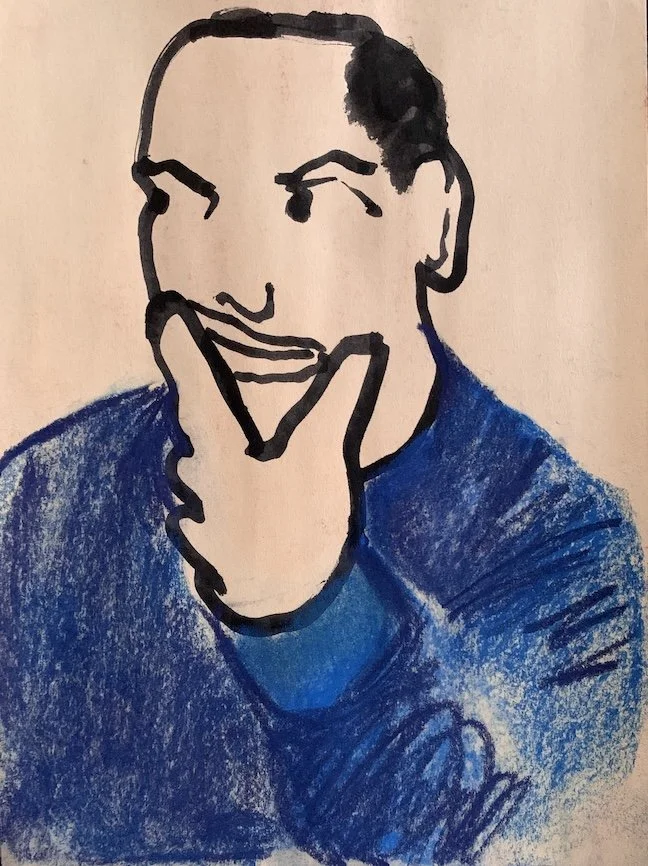  Ink, Pastel  12 × 9”  2026 