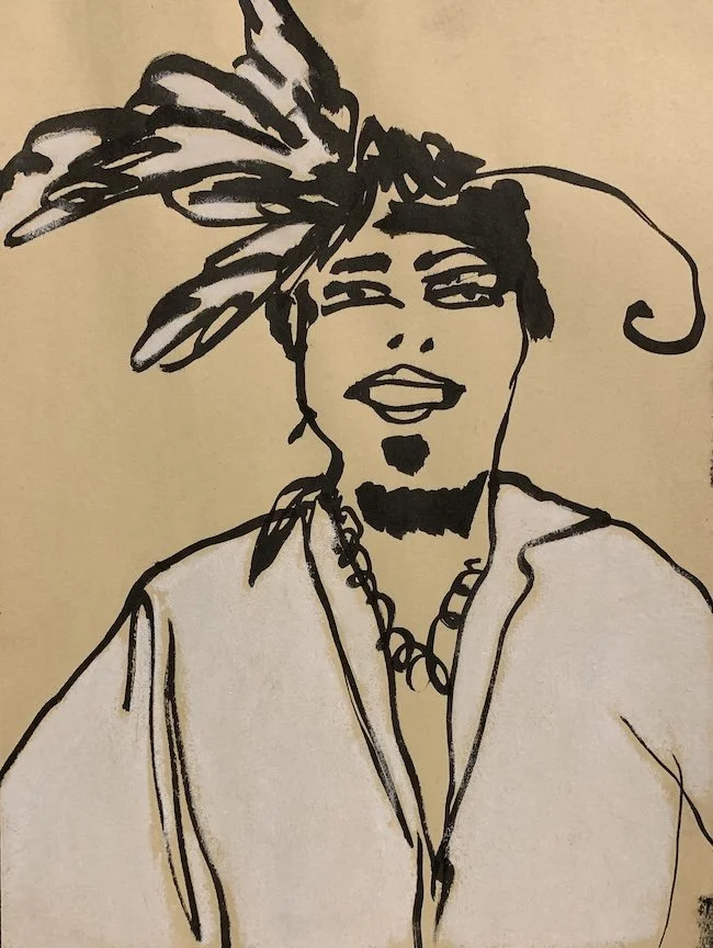  Ink, Pastel  12 × 9”  2026 