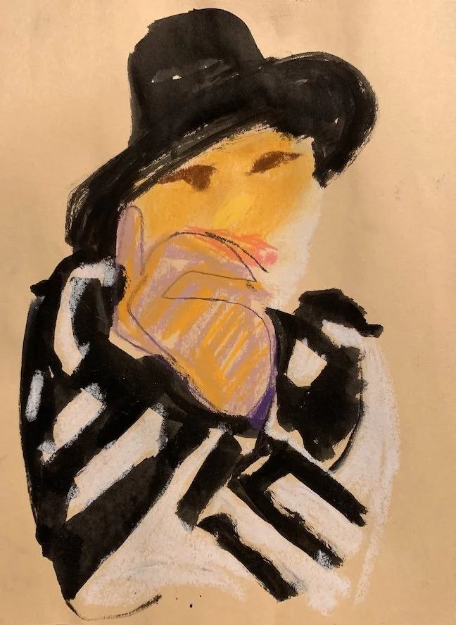  Ink, Pastel  12 × 89”  2026 