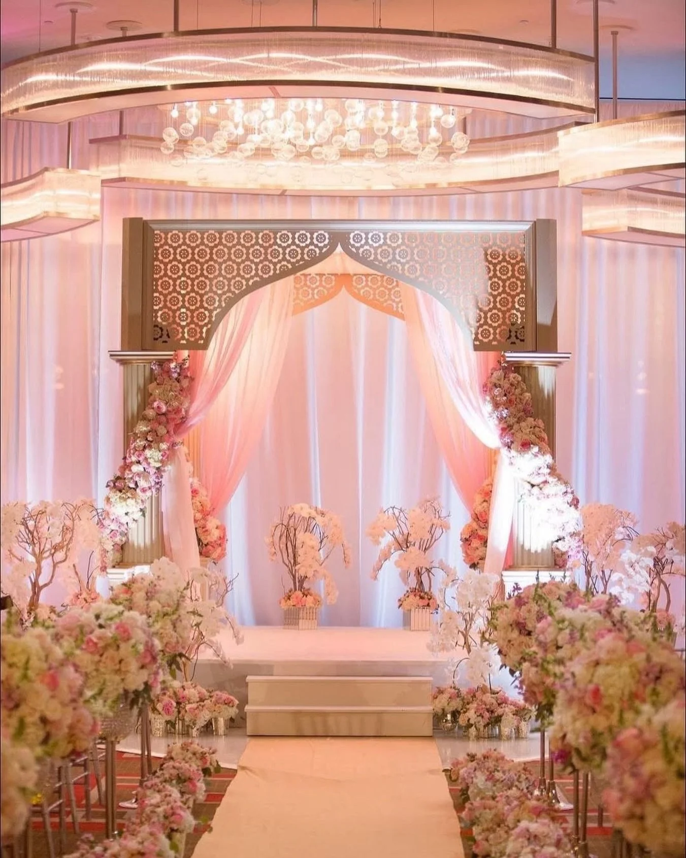 Indian weddings are multi-day affairs filled with so much color, symbolism, and romance. 

The mandap represents the home that a bride and groom will share together. It is an integral part of an Indian wedding ceremony.

Mandaps are massive and intri