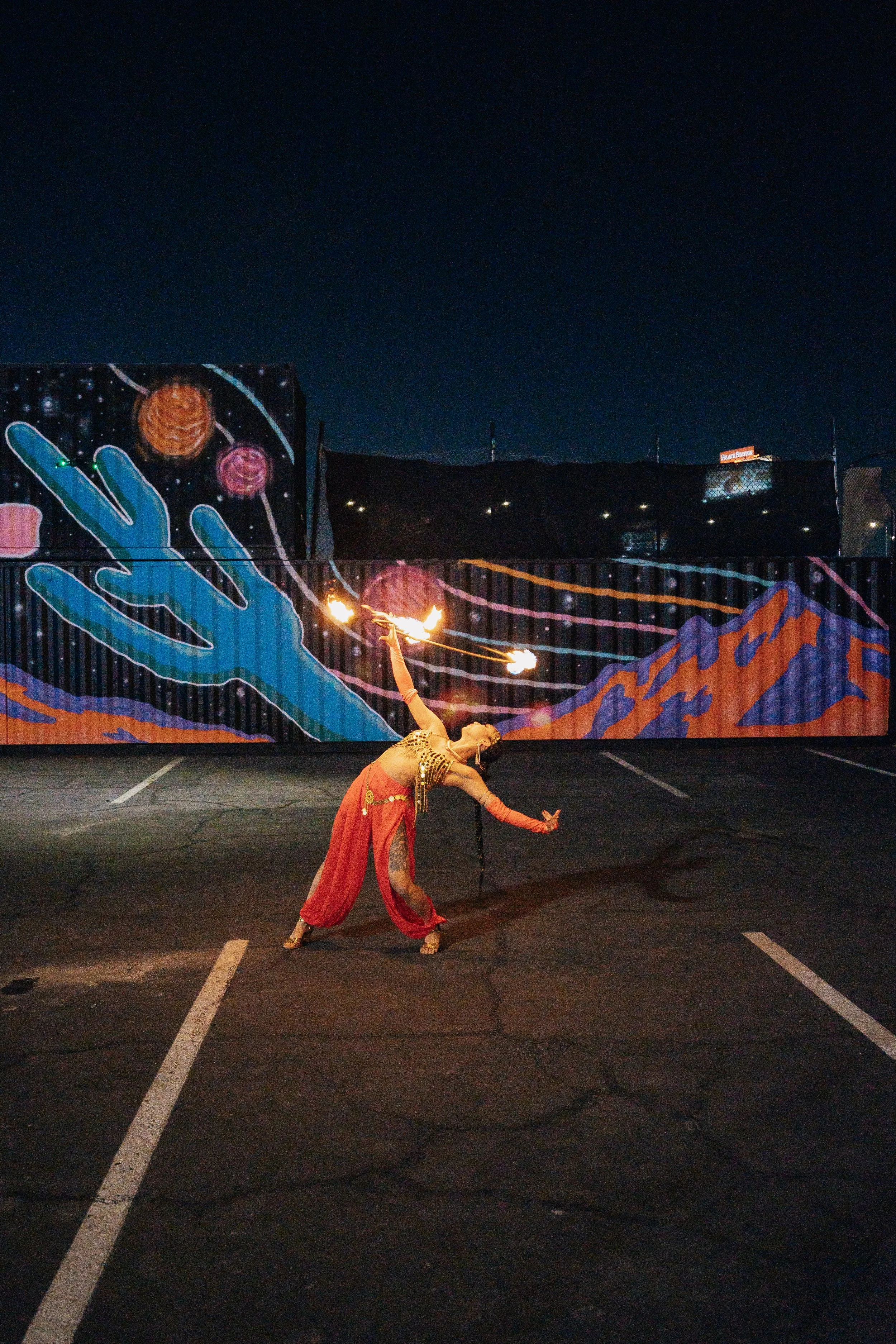 Fire Dancer at Arabian Nights Birthday Party. Las Vegas Party Planner Andrea Eppolito.  Photo by MESUS Studios.