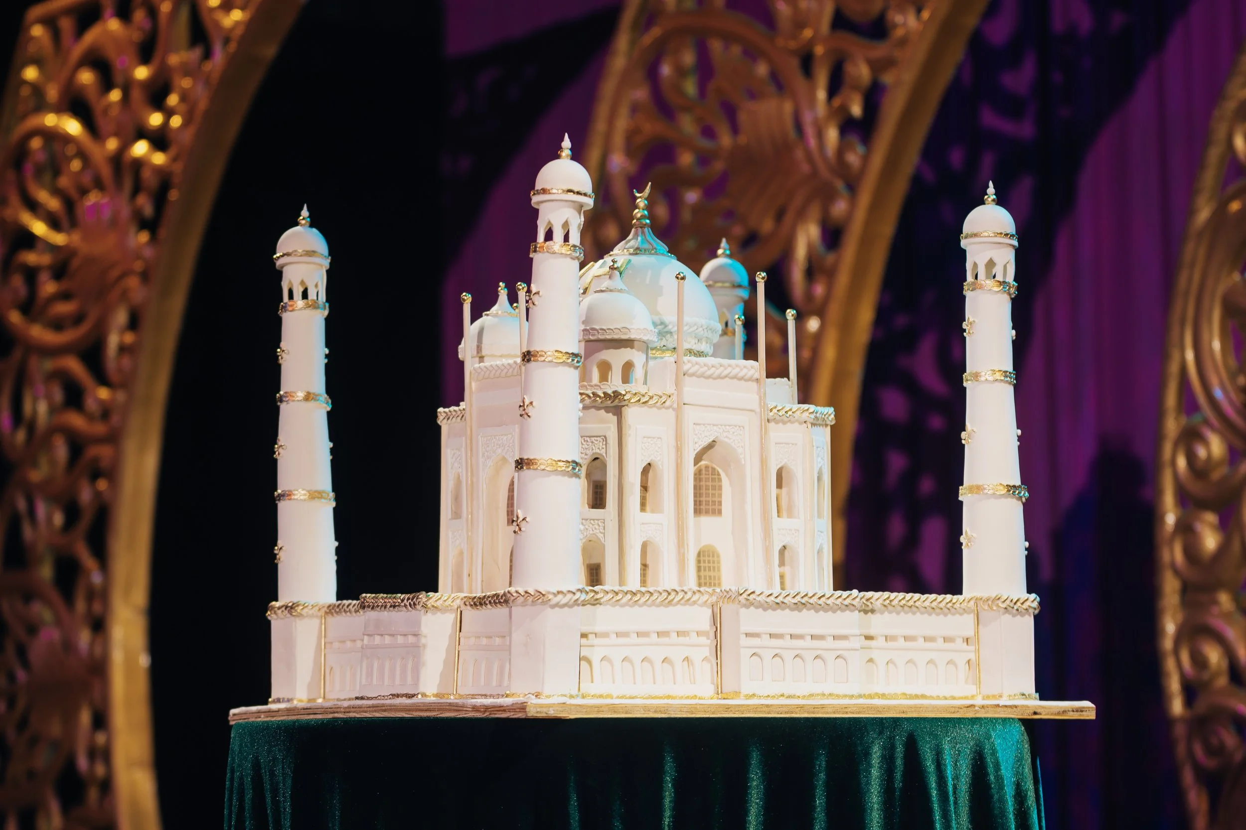 Taj Mahal Birthday Cake by CAKED Las Vegas. Luxe Arabian Night's Birthday Party in Las Vegas.  Luxury Event Planner Andrea Eppolito.  Images be MESUS Studio.
