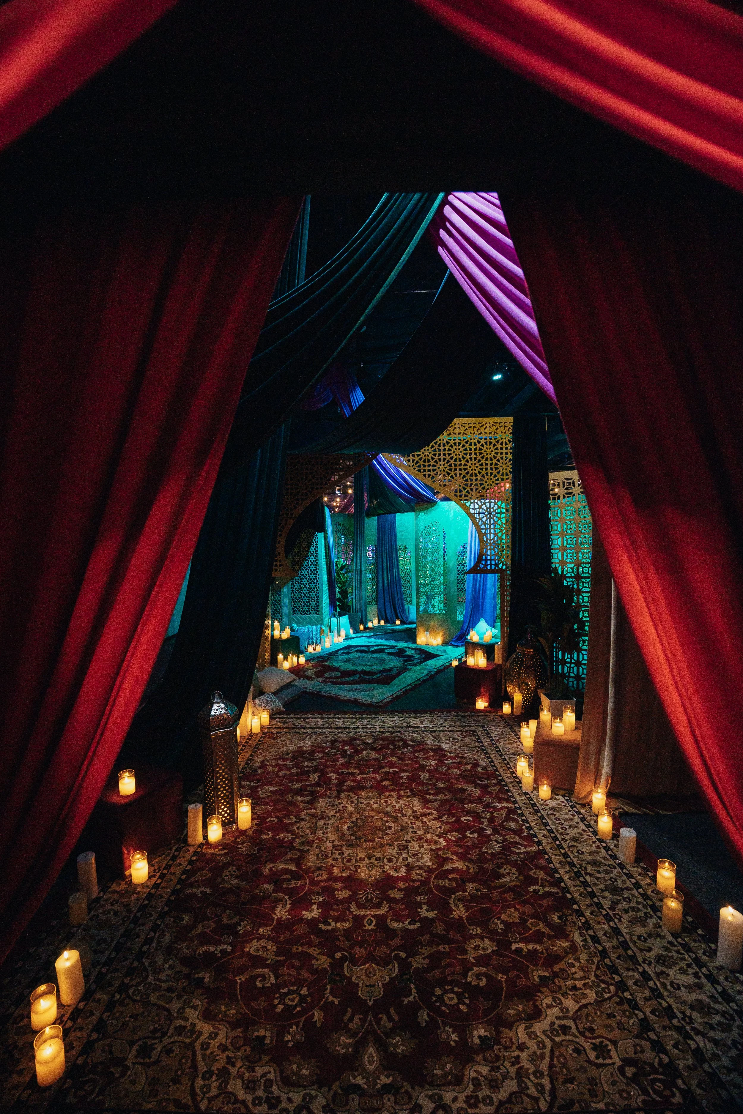 Luxe Arabian Night's Birthday Party in Las Vegas.  Luxury Event Planner Andrea Eppolito.  Images be MESUS Studio.